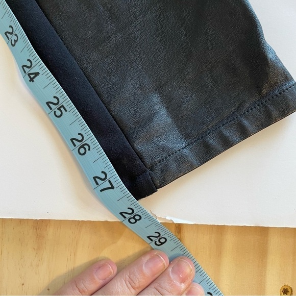 Funktional Black Atomic Leather Panel Skinny Pants Size 2 - Picture 7 of 8